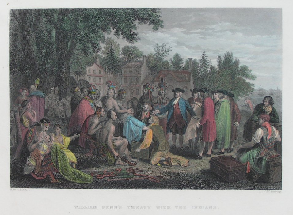 Print - William Penn's Treaty with the Indians - Armytage